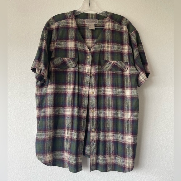 Silk Plaid Blouse - Picture 1 of 4